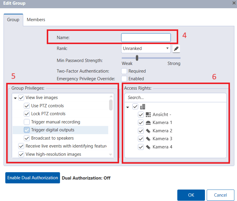 Avigilon Copy Permissions